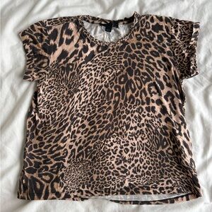 ALL SAINTS Vintage Leopard T-Shirt